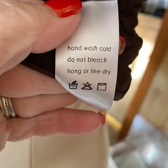 naked wardrobe open back mock neck crop top brown M - Picture 5 of 5